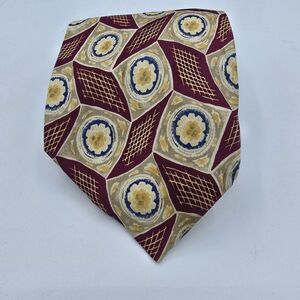 Joseph Abboud Men's Tie 57 x 4in 100% Silk Geometric Necktie Formal Vintage